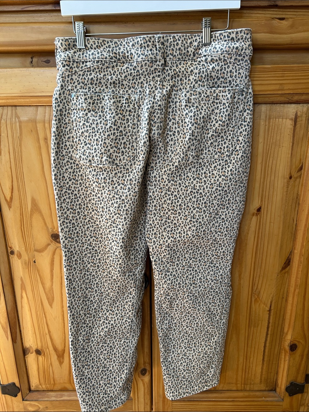 Anthropologie Pilcro Jeans The Wander Leopard Print Mid-Rise Pants 28 - Picture 6 of 10